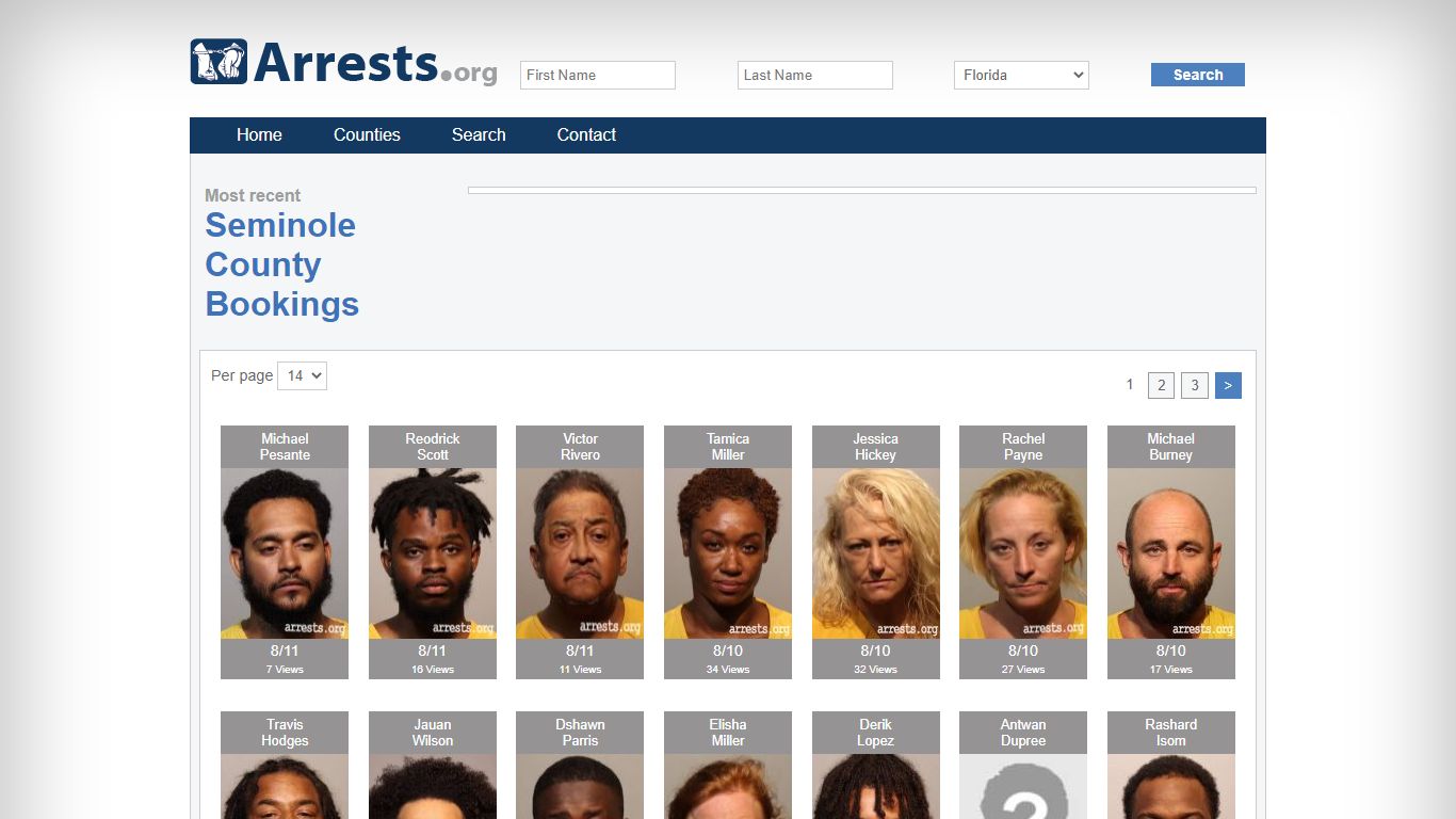 Seminole County Arrests and Inmate Search